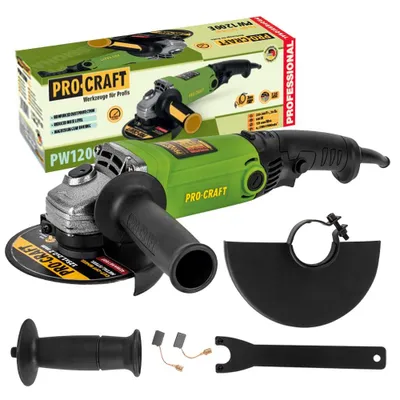 Image de Meuleuse d'angle Procraft PW1200E (PW860E), 125mm