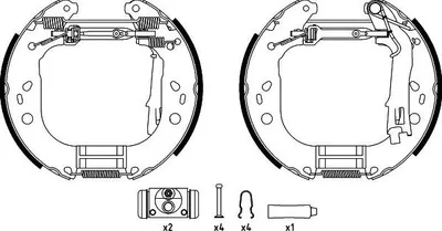 Produktbild von TEXTAR Bremsbackensatz Trommelbremse Hinten für FIAT QUBO (225) 228mm 84067600