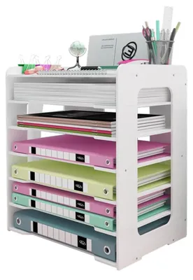Image de Organisateur de bureau A4, classeur à 7 compartiments pour documents, idéal pour la maison et le bureau