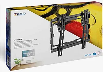 Produktbild von TooQ LP1044T-B, 58,4 cm (23"), 109,2 cm (43"), 50 x 50 mm, 200 x 200 mm, -8 - 0°, Schwarz
