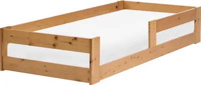 Obrázok produktu pre BELIANI Nízka hnedá detská posteľ z borovicového dreva 90 x 200 cm posteľ do detskej izby