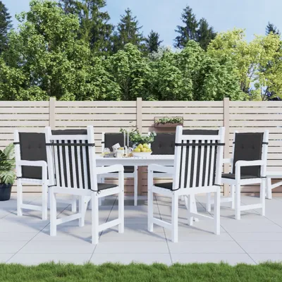 Produktbild von Möbel Gartenstuhlauflagen für Niedriglehner 6 Stk. Schwarz 100x50x3cm - Gartenmöbelauflagen 314138
