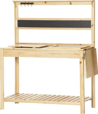 Zdjęcie produktu dla Stolik na rośliny Outsunny z haczykiem 845-628