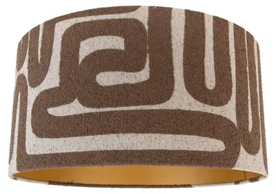 Produktbild von STOfflampenschirm Braun mit Beige 50 50 25