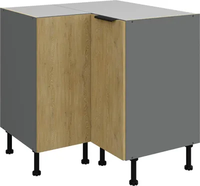 Produktbild von Eckunterschrank Cremona Anthrazit 90x90 DN 2F BB (90°)