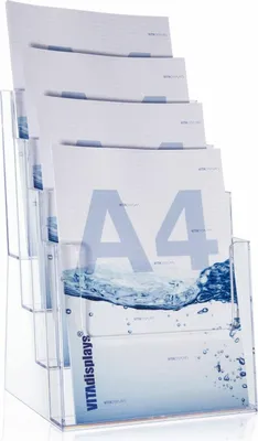 Produktbild von DIN A4 Prospekthalter / 4 Etg. (ohne Teiler)