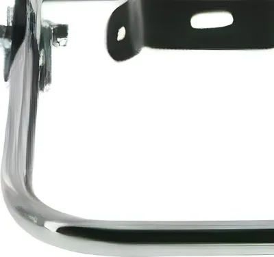 Produktbild von Simson SET Gepäckträger - langer Stützbügel, verchromt - Schutzblechhalter in schwarz - für S50, S51, S70