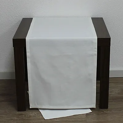 Produktbild von Tischdecke Liso UNI weiß 130x220cm Baumwollmischung Hossner