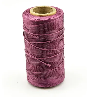 Imagen del producto de Hilo encerado de 150D, de 1 mm de grosor, 260 metros, color lila, para coser cuero