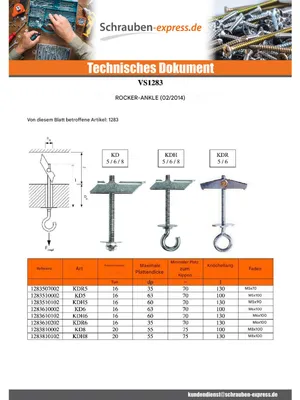 Produktbild von Kippdübel Fischer M8X100 Verzinkt KD8