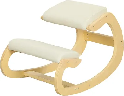 Produktbild von Fortuna Lai Ergonomischer, schaukelnder Kniehocker für Homeoffice, zur Verbesserung der Körperhaltung, Creme