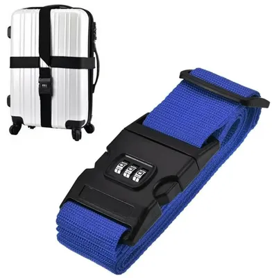 Immagine prodotto di Cinghia di sicurezza per bagagli - blu