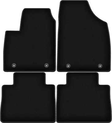 Produktbild von Wielganizator Velours-Autoteppiche – passend für MG HS (SUV, Bj. 2018-) – schwarz, passgenau, mit Befestigungen set 4 Stk.