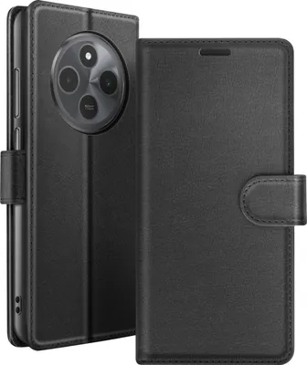 Produktbild von Zanaé, Etui Xiaomi Redmi 14C / Poco C75 mit Ständer und Magnetlasche, Schwarz