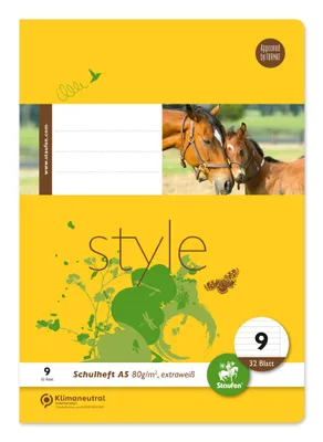Produktbild von Staufen® style 040532009 Heft LIN9 - A5, 32 Blatt, 80 g/qm, liniert mit Rand