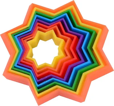 Produktbild von Zappelspielzeug Star Regenbogen