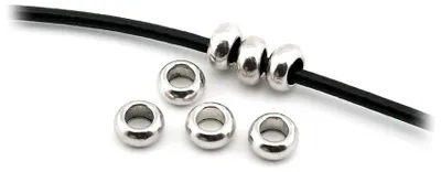 Produktbild von Vintageparts Großlochperlen Trollstil altsilberfarben 10 mm