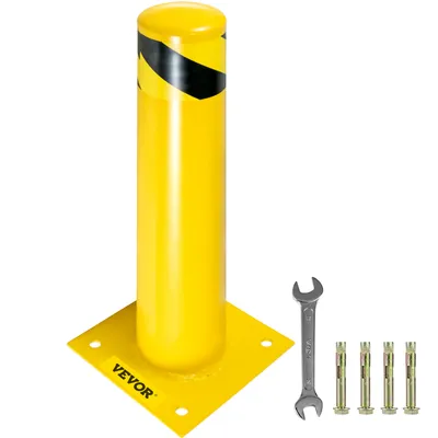 Obrázok produktu pre VEVOR 61 cm bezpečnostný stĺpik parkovacej zábrany, parkovacia zábrana, parkovací stĺpik na príjazdové cesty, stĺpik dopravnej rúry, vhodný pre vnútorné a vonkajšie priestory, parkoviská atď.