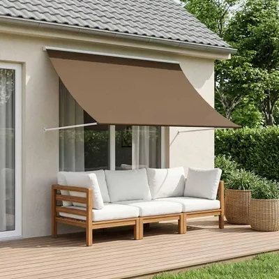 Imagen del producto de Maison Exclusive: Toldo en color taupe, 400 x 150 cm