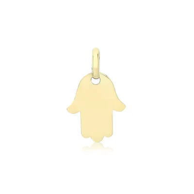 Produktbild von Moderner 9 Karat (375) Gold Damen - Hamsa Anhänger - 14mm*9mm; TRS34594