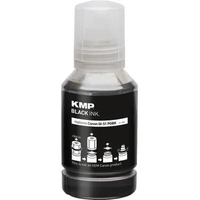 Produktbild von KMP schwarz Tintenflasche kompatibel zu Canon GI51 PGBK