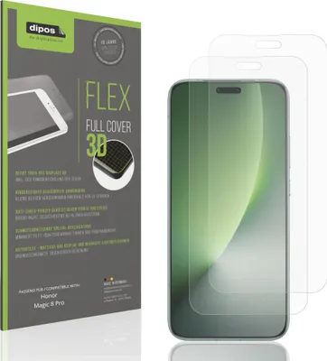 Produktbild von 2x Full Cover Schutzfolie matt für Honor Magic 8 Pro Panzerfolie Anti-Shock