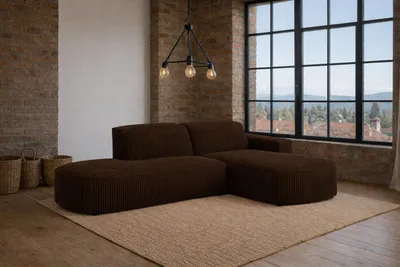 Produktbild von Kaiser Möbel Ecksofa Cursal Atelier, Stoff Poso, Braun, Rechts