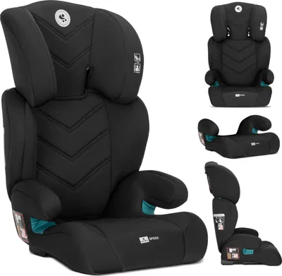 Produktbild von Lorelli Speed i-Size Kindersitz 100150 cm (1536 kg) R129/03 ohne ISOFIX, Gurtmontage, verstellbare Kopfsttze, EPS, Booster
