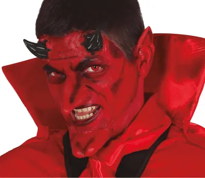 Obrázek produktu pro Strašidelná sada ďábel latex 2026, červená