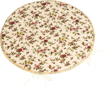 Obrázok produktu pre Adéla hladký okrúhly sedací vankúš – priemer 40 cm – ružový