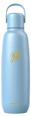 Immagine prodotto di SodaStream Fizz & Go, bottiglia in acciaio inossidabile da 0,9L, thermos, colore blu ghiaccio