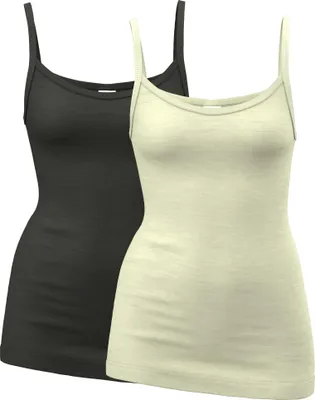 Produktbild von 40560 Damen Trägerhemd aus Merinwolle/Lyocell, Farbe:schwarz, Größe:48/50 (XL)