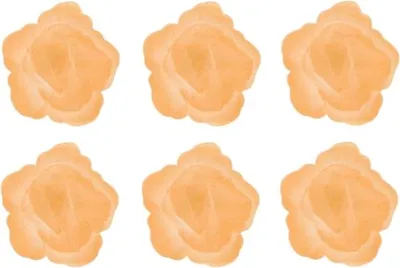 Immagine prodotto di Rosa di wafer commestibile per torta cinese piccola perla oro 6 pz
