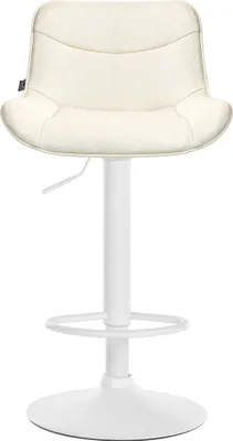 Produktbild von Barhocker HLO-CP304 Stoff weiß  creme