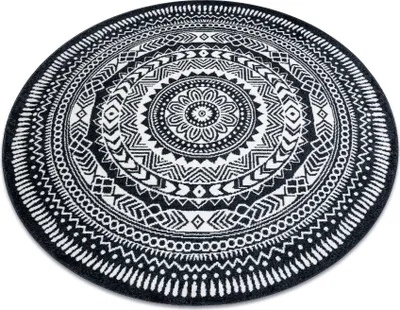 Zdjęcie produktu dla Dywan FUN Napkin serweta koło - czarny koło 200 cm