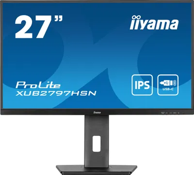Obrázok produktu pre iiyama ProLite XUB2797HSN-B2, 68,6 cm (27"), 1920 x 1080 px, Full HD, LED, 1 ms, Čierna