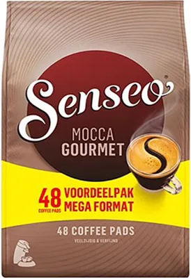 Produktbild von Senseo Kaffeepads Mocca Gourmet, Frisch & Intensiv, Kaffee für Kaffeepadmaschinen, 48 Pads