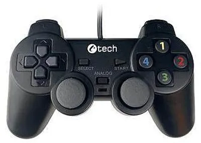 Immagine prodotto di Gamepad C-TECH Callon per PC/PS3, 2x analogico, ingresso X, vibrante, cavo da 1,8 m, USB