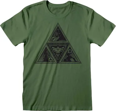 Produktbild von HEROES INC EUROPE B.V. T-Shirt Herren Triforce dunkelgrün L