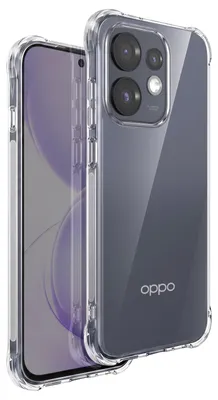 Produktbild von Avizar, Silikon Schutzhülle für Oppo Reno 16 / 16 Pro mit Verstärkten Ecken, Transparent