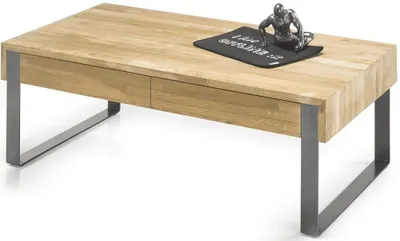 Produktbild von Couchtisch "Calgary" Beistelltisch Wohnzimmertisch Tisch Eiche massiv geölt