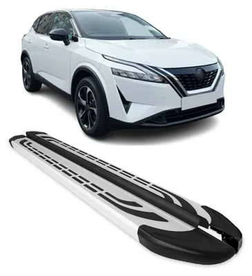 Image de 2021-2026 Nissan Qashqai III J12 Marchepieds Latéraux pédale Aluminium Gris 2Pcs