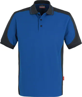 Produktbild von HAKRO Poloshirt Contrast Mikralinar® 839, royalblau/anthrazit, M