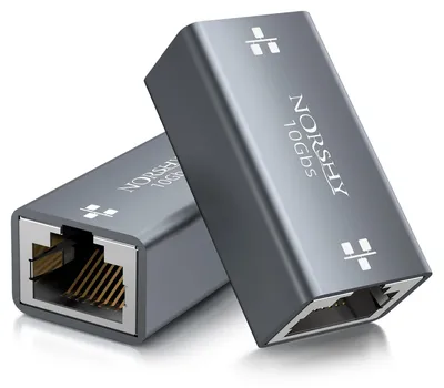 Zdjęcie produktu dla Złącze RJ45, przedłużacz kabla LAN, złącze LAN, 10 Gigabit
