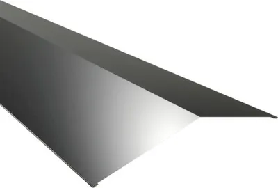 Produktbild von PRECIT Firstblech für Trapezblech tiefschwarz RAL 9005 2000 mm x 250 mm x 250 mm x 0,5 mm