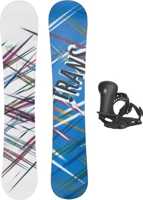 Produktbild von Trans Set Snowboard Style Weiss 152cm mit Pipe Bindung M