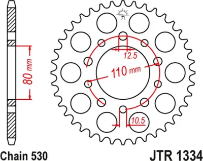 Zdjęcie produktu dla Pignon JT 39T 530 JTR1334.39