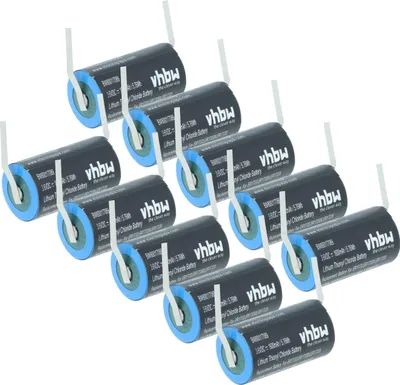 Produktbild von vhbw 10x Akku kompatibel mit Omron RQANS1 3G2A9BAT08 (1600mAh, 3,6V, Li-MnO2)