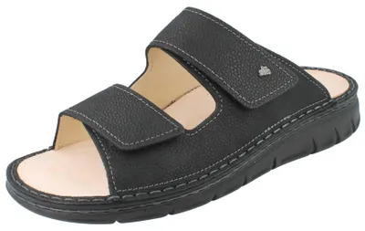 Produktbild von FINN COMFORT Rab Herren Pantolette schwarz genarbtes Nubukleder - Größe: 40