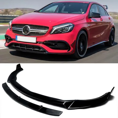 Image de Spoilier de pare-chocs avant - Noir brillant - Accessoire de carrosserie sportive